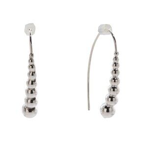 SEED & SAGE Silver Made In Mexico Sterling Silver Graduated Ball Fixed Earrings